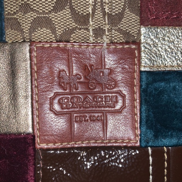 Patchwork Coach wristlet - Picture 1 of 4